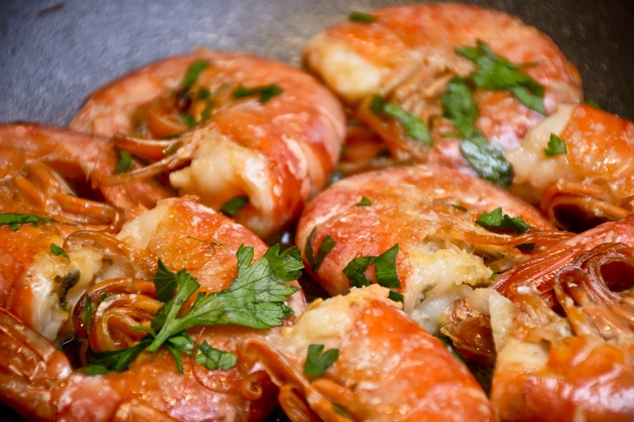 Texas Roadhouse Shrimp Recipe Ideas Close Up of Grilled Shrimp with Cilantro