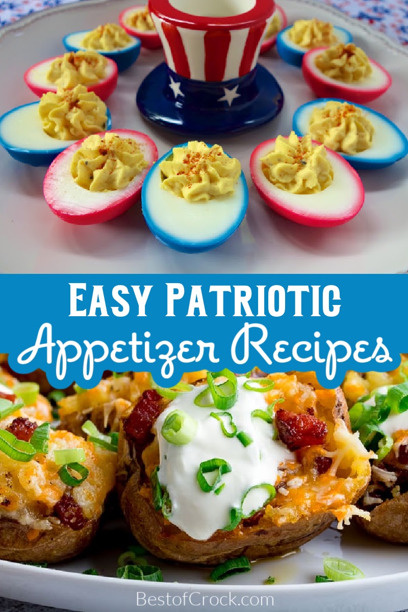 Easy patriotic food appetizers for a party can help us celebrate our country with our family, friends, and neighbors. Patriotic Recipes | Patriotic Appetizer Recipes | Easy Patriotic Recipes | Memorial Day Party Recipes | Memorial Day Food Ideas | Fourth of July BBQ Recipes | Fourth of July Recipes | Appetizers for Memorial Day BBQ | Appetizers for Fourth of July | Easy Appetizers for Summer BBQ | Summer BBQ Recipes | Summer Party Appetizers