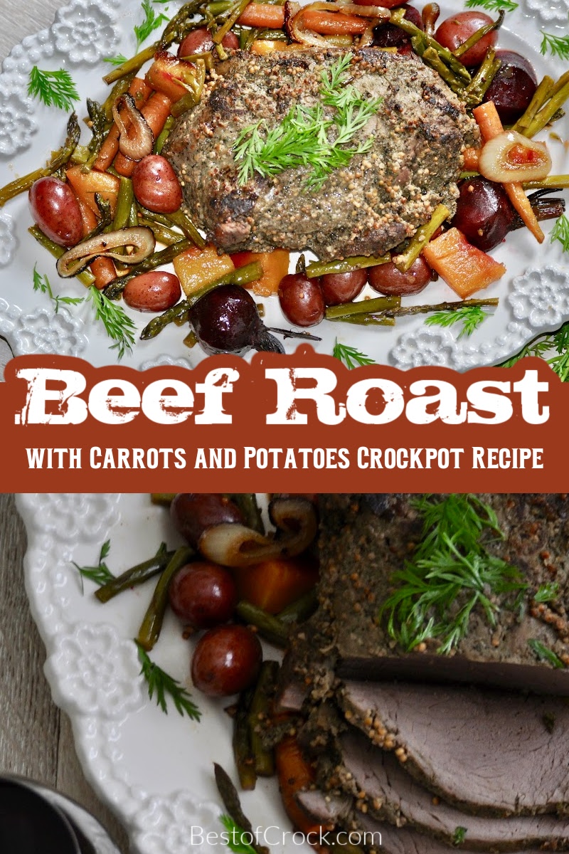 Slow cooker beef roast with potatoes and carrots is a recipe that has been around for centuries and is still a well-loved and easy family dinner. Sunday Dinner Recipes | Beef Roast in Crockpot | Crockpot Recipes with Beef | Slow Cooker Recipes with Veggies | Roast Beef Recipe | Crockpot Family Dinner via @bestofcrock