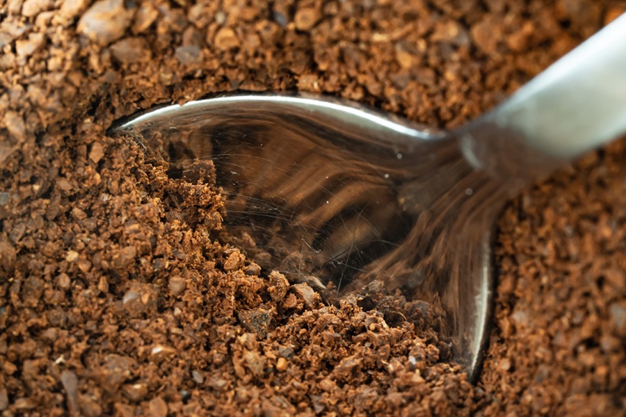 What Dissolves Coffee Grounds Coffee Grounds with a Metal Spoon Inside