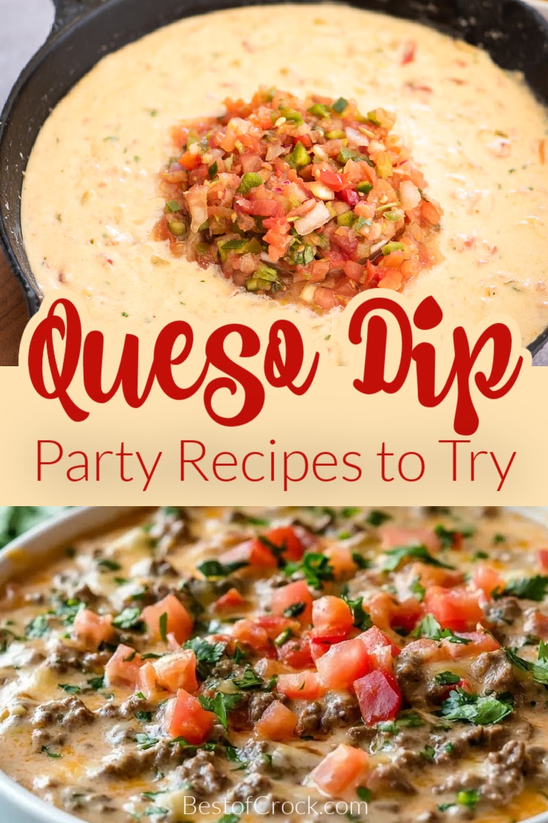 These recipes with queso dip will have guests asking about the homemade queso the next time you host a party. Party recipes | Delicious Appetizers | Easy Queso Dip | Best Queso Dip | Homemade Queso Dip | Spicy Queso Dip | Creamy Queso Dip | Delicious Queso Dip | Quick Queso Dip | Party Queso Dip | Queso Dip Variations | Easy Party Recipes | Appetizer Recipes for a Crowd | Easy Cheese Dip Recipes via @bestofcrock