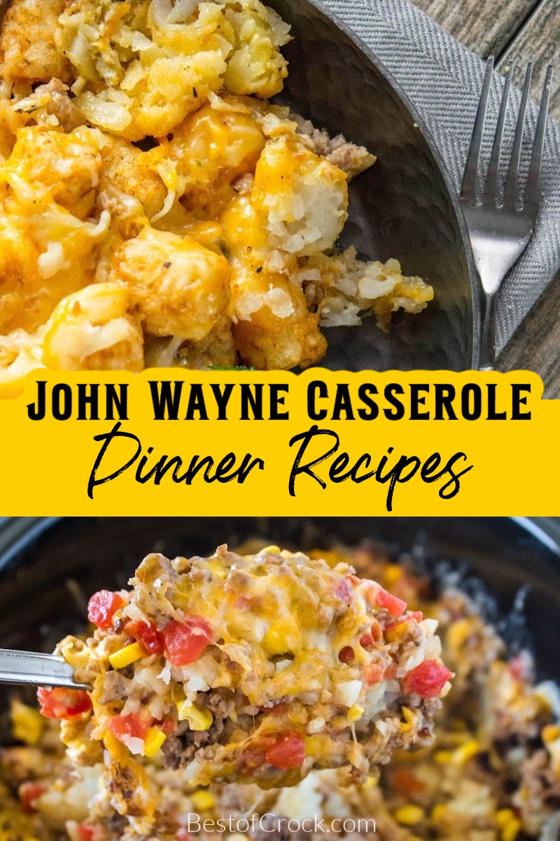 It is so easy to make John Wayne casserole with tater tots recipes for dinner! These are family favorites for everyone! John Wayne Casserole Recipe | John Wayne Casserole Biscuits | John Wayne Casserole Bisquick | John Wayne Casserole Recipe Slow Cooker | Tater Tot Casserole | Crockpot Tater Tot Casserole via @bestofcrock