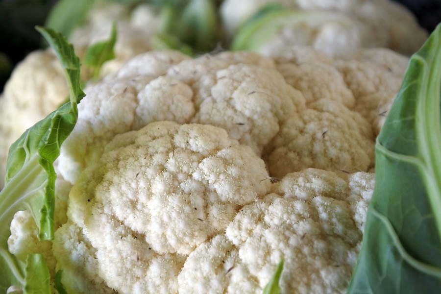 Instant Pot Cauliflower Recipes Close Up of a Bunch of Cauliflower