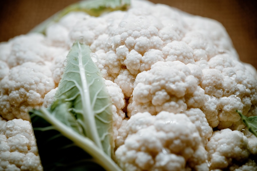 Instant Pot Cauliflower Recipes Close Up of a Head of Cabbage