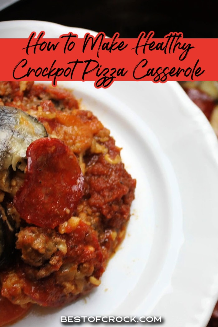 A healthy crockpot pizza casserole can really make a difference as a weight loss recipe and is a family dinner recipe that everyone will love. Crockpot Recipes for Dinner | Slow Cooker Dinner Recipe | Healthy Crockpot Recipes | Crockpot Recipes for Families | Healthy Dinner Recipes Slow Cooker via @bestofcrock