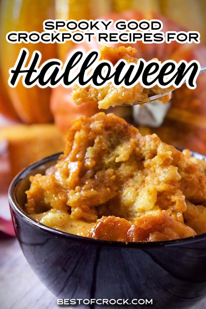 Spooky recipes are perfect during the fall season, but you can make things easier with crockpot Halloween recipes. Halloween Recipes for Kids | Slow Cooker Halloween Recipes Parties | Halloween Appetizer Ideas | Spooky Snack Ideas | Fall Crockpot Recipes | Crockpot Halloween Snacks via @bestofcrock