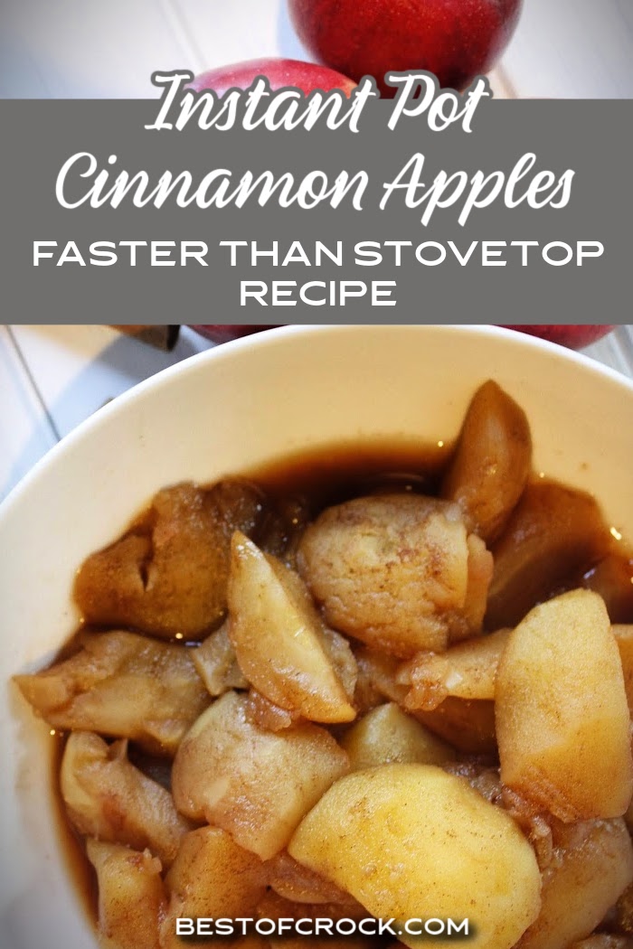 This faster than stovetop Instant Pot cinnamon apples recipe is a quick and easy way to enjoy a delicious fruity dessert. Instant Pot Cinnamon Apples | Quick and Easy Apple Recipes | Cooking with an Instant Pot | Delicious Fall Desserts | Fall Recipes | Cinnamon Apple Spice | Instant Pot Breakfast Recipes | Cooking with Seasonal Ingredients | Fall Food Favorites | Apple Cinnamon Snacks via @bestofcrock