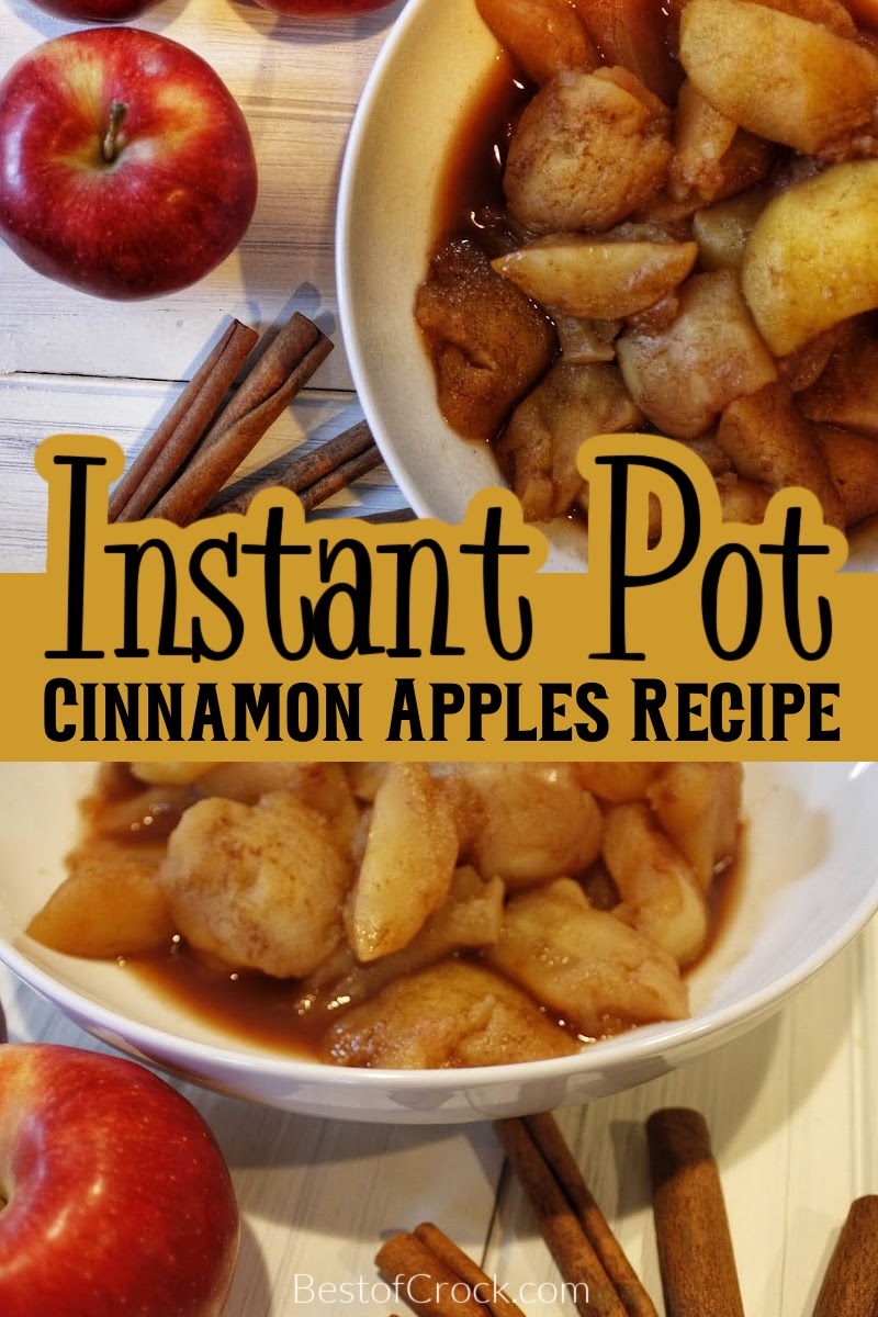 This faster than stovetop Instant Pot cinnamon apples recipe is a quick and easy way to enjoy a delicious fruity dessert. Instant Pot Cinnamon Apples | Quick and Easy Apple Recipes | Cooking with an Instant Pot | Delicious Fall Desserts | Fall Recipes | Cinnamon Apple Spice | Instant Pot Breakfast Recipes | Cooking with Seasonal Ingredients | Fall Food Favorites | Apple Cinnamon Snacks via @bestofcrock