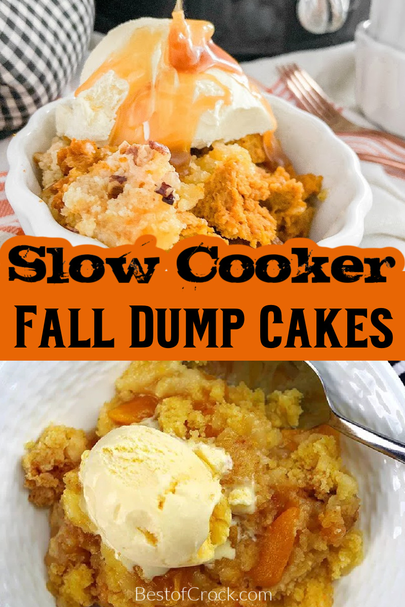 Fall is the perfect season for warm desserts! These delicious slow cooker fall dump cake recipes make baking as easy as set it and forget it. Slow Cooker Fall Desserts | Easy Dump Cakes | Fall Desserts | Apple Dump Cake Recipes | Crockpot Dessert Recipes | Fall Dessert Recipes | Crockpot Apple Crisp Recipes | Crockpot Cake Recipes | Thanksgiving Dessert Recipes via @bestofcrock