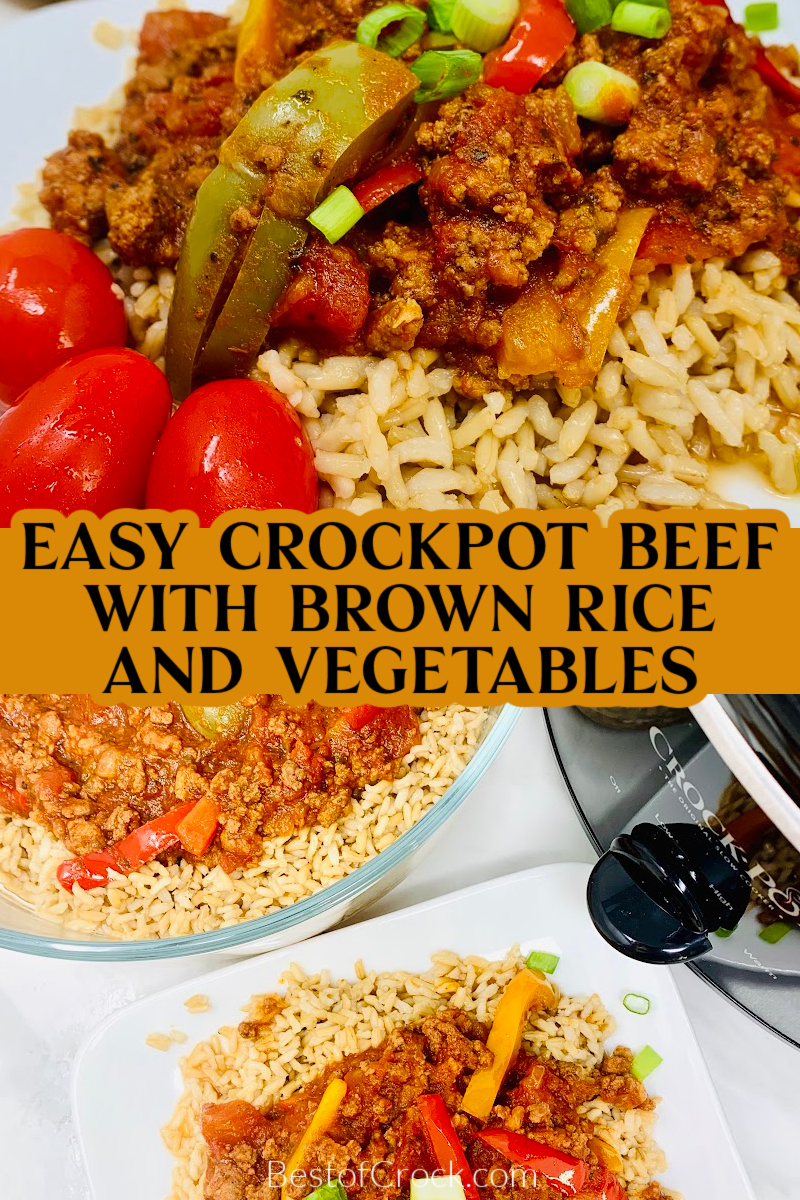 All it takes is an easy crockpot beef with brown rice and vegetables recipe to make dinner both simple and enjoyable tonight. Slow Cooker Beef and Rice Casserole | Stew Beef and Rice in Crockpot | Steak and Brown Rice Recipes | Ground Beef and Rice Recipes | Beef in Slow Cooker | Slow Cooker Recipes with Beef | Crockpot Recipes with Beef via @bestofcrock