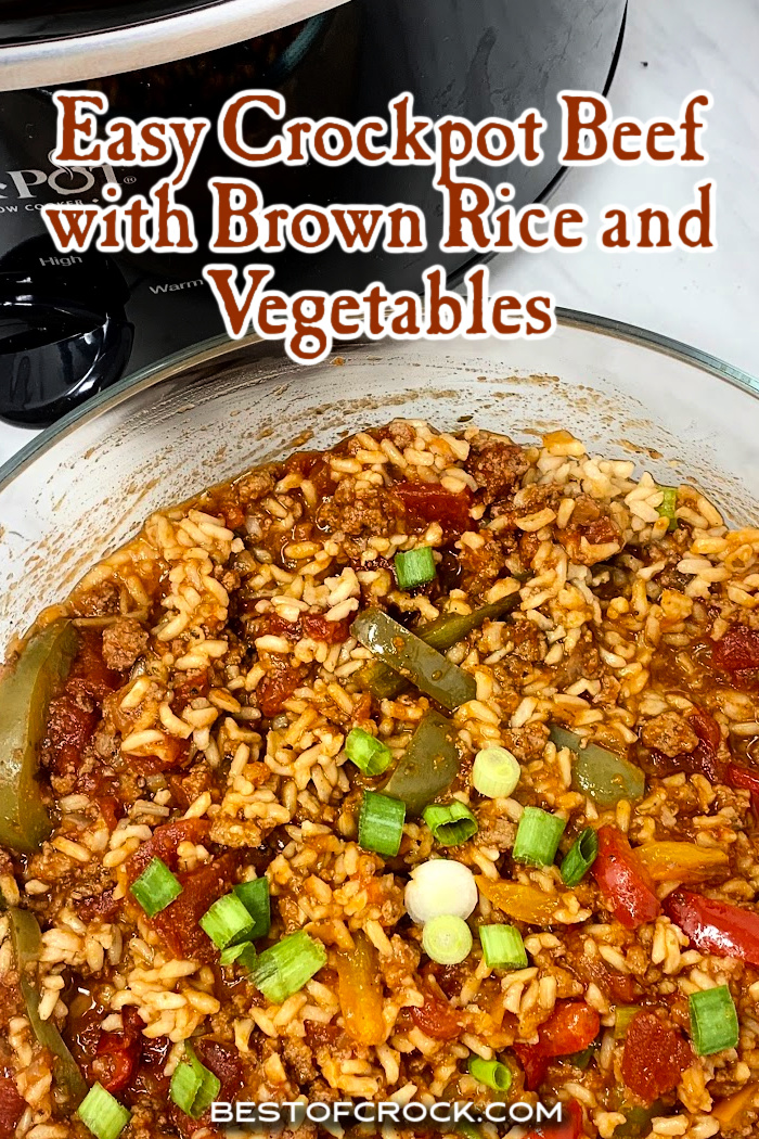 All it takes is an easy crockpot beef with brown rice and vegetables recipe to make dinner both simple and enjoyable tonight. Slow Cooker Beef and Rice Casserole | Stew Beef and Rice in Crockpot | Steak and Brown Rice Recipes | Ground Beef and Rice Recipes | Beef in Slow Cooker | Slow Cooker Recipes with Beef | Crockpot Recipes with Beef via @bestofcrock