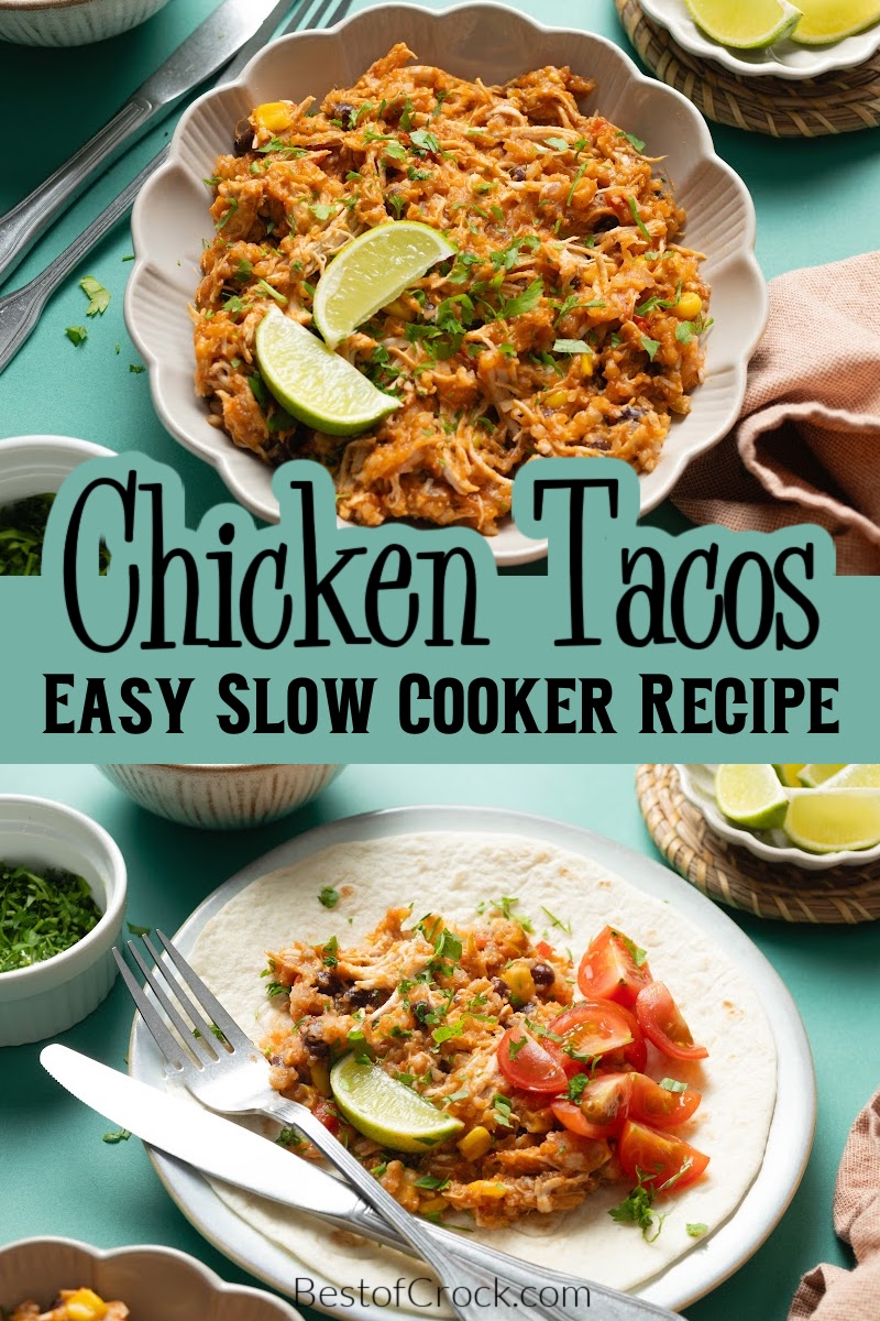 Making our easy chicken tacos in the slow cooker recipe can take your taco night to a new level that the whole family can enjoy. Easy Chicken Taco Recipe | Crockpot Chicken Tacos | Mexican Slow Cooker Recipes | Homemade Chicken Tacos | Quick and Easy Chicken Tacos | Healthy Chicken Taco Recipes | Authentic Chicken Tacos | One-Pot Chicken Taco Meal | Delicious Slow Cooker Chicken Tacos | Crockpot Chicken Tacos | Budget-Friendly Chicken Tacos via @bestofcrock