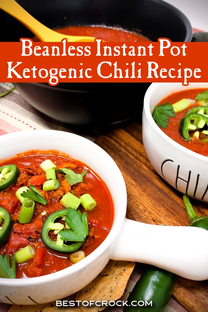 There are many ways to make chili but the best might be the beanless Instant Pot ketogenic chili that is perfect for any low carb diet. Instant Pot Chili Recipe | Low Carb Chili Recipe | Keto Chili Recipe | Low Carb Beef Chili | Low Carb Pork Chili | Keto Instant Pot Recipe via @bestofcrock