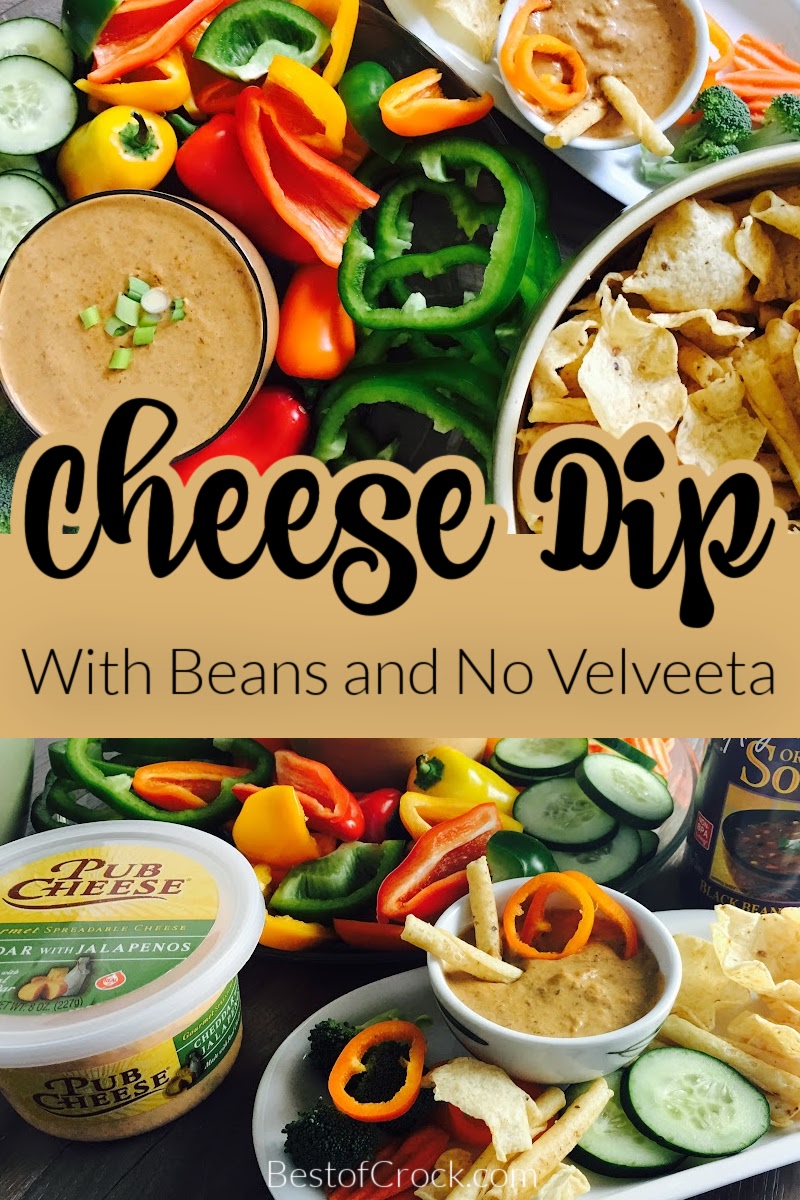 Crockpot Bean Dip with Beans is the perfect party recipe! This dip can be used with chips, crackers, or fresh vegetables for an easy side dish. Party Dips and Appetizers | Homemade Dips for Chips | Party Food Ideas | Recipes with Black Beans | Party Planning | Side Dish Recipes | Dips for Veggies | Chip Dip Recipes via @bestofcrock