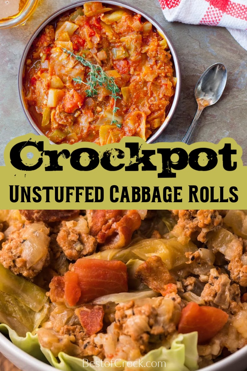 Crockpot unstuffed cabbage rolls make for a flavorful recipe with a lot of diversity in how it is made. Unstuffed Cabbage Rolls with Rice | Unstuffed Cabbage Rolls Crockpot | Cabbage Soup Recipes | Vegetarian Crockpot Recipes | Easy Dinner Recipes via @bestofcrock