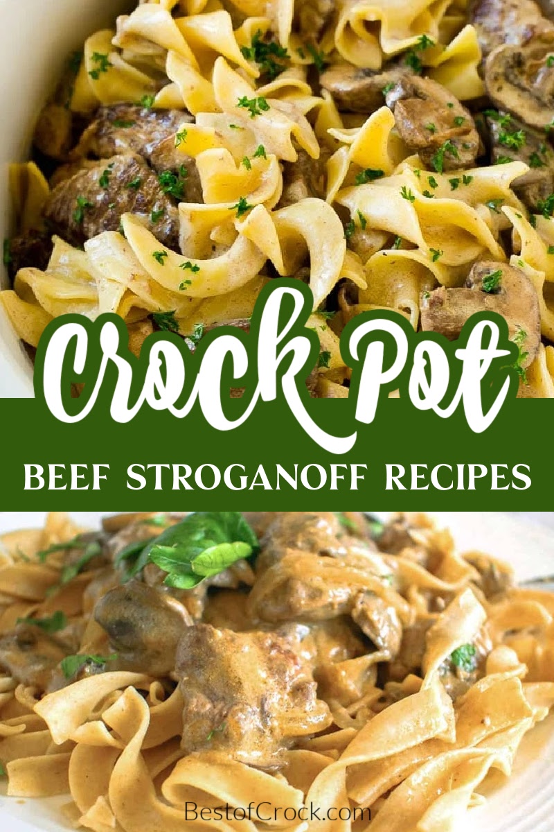 Make delicious and easy crock pot beef stroganoff recipes for an easy dinner recipe. It's also an easy recipe to tailor for an easy party dinner recipe. Creamy Beef Stroganoff Slow Cooker | Crockpot Beef Stroganoff with Golden Mushroom Soup | Beef Stroganoff Slow Cooker From Scratch | Healthy Beef Stroganoff | Healthy Crockpot Recipes | Slow Cooker Pasta Recipes via @bestofcrock