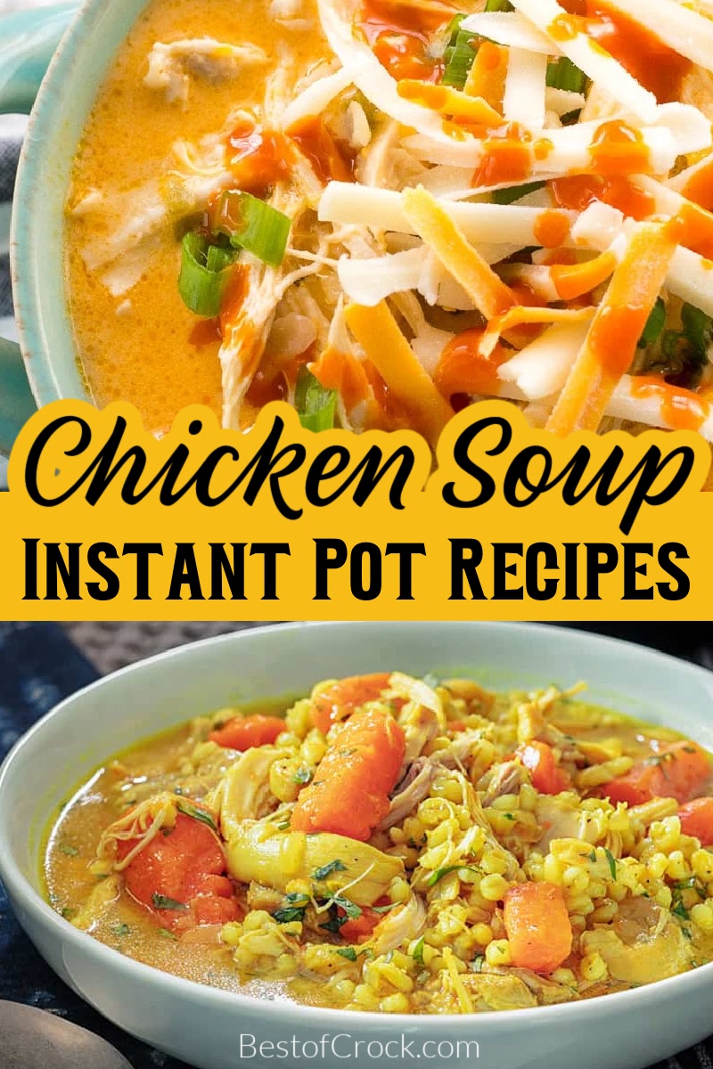 Making Healthy Instant Pot chicken soup recipes may be easy, but they are still comforting for everyone to enjoy! Instant Pot Chicken Recipes | Instant Pot Soup Recipes | Healthy Chicken Soup Recipes | Instant Pot Chicken Soup with Rice | Healthy Instant Pot Recipes | Healthy Soup Recipes | Healthy Instant Pot Lunches | Make Ahead Recipes | Instant Pot Make Ahead Recipes via @bestofcrock