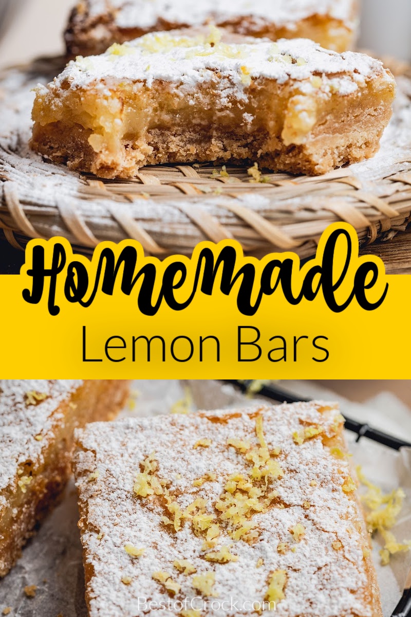 An easy lemon bars recipe for 9x13 pan fits right in as a spring dessert or summer party snack recipe. Easy Dessert Recipes | Lemon Dessert Recipes | Dessert Recipes with Lemon | Desserts with Fresh Fruit | Summer Dessert Recipes | Spring Dessert Recipes | Snacks for Summer | Snacks for Spring | Pool Party Dessert Recipes | Summer Party Dessert Recipes