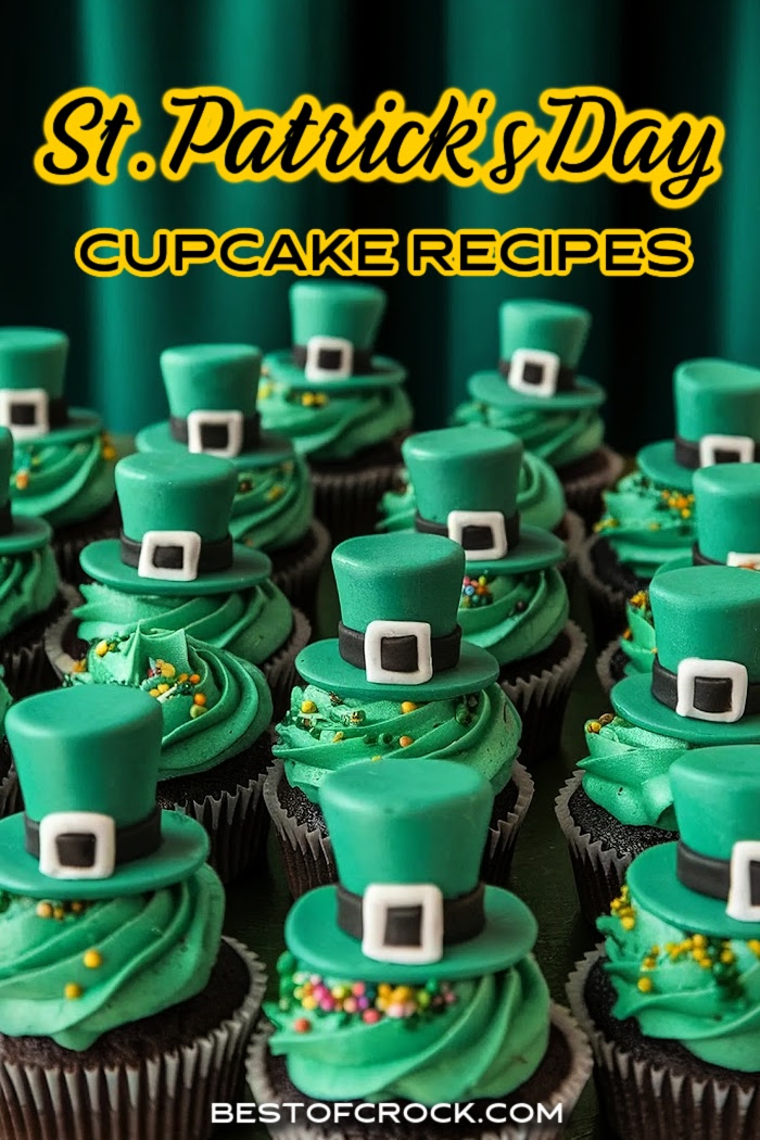 These St Patricks Day cupcake recipes will bring the Irish spirit into your home and fill it with a little luck of the Irish. St Patricks Day Recipes | St Patricks Day Party Recipes | St Patricks Day Dessert Recipes | Cupcakes for St Patricks Day | Green Treats for St Patricks Day | Green Recipes for St Patricks Day | Cupcakes with Baileys Irish Cream | Cupcakes with Guinness | Party Recipes with Lucky Charms via @bestofcrock