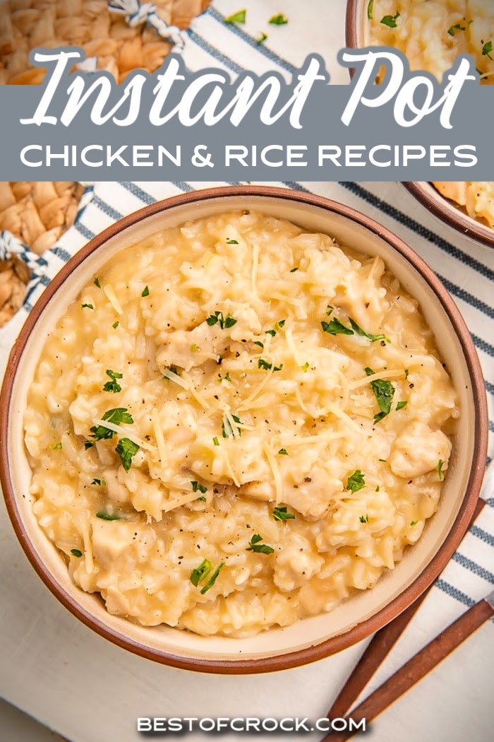 Instant Pot chicken and rice recipes are perfect for family dinner recipes or make-ahead meals to help save time with meal prep. Instant Pot Recipes with Chicken | Easy Dinner Recipes | Pressure Cooker Recipes with Chicken | Instant Pot Dinner Recipes | Family Dinner Recipes | Instant Pot Rice Recipes | Pressure Cooker Recipes with Rice via @bestofcrock