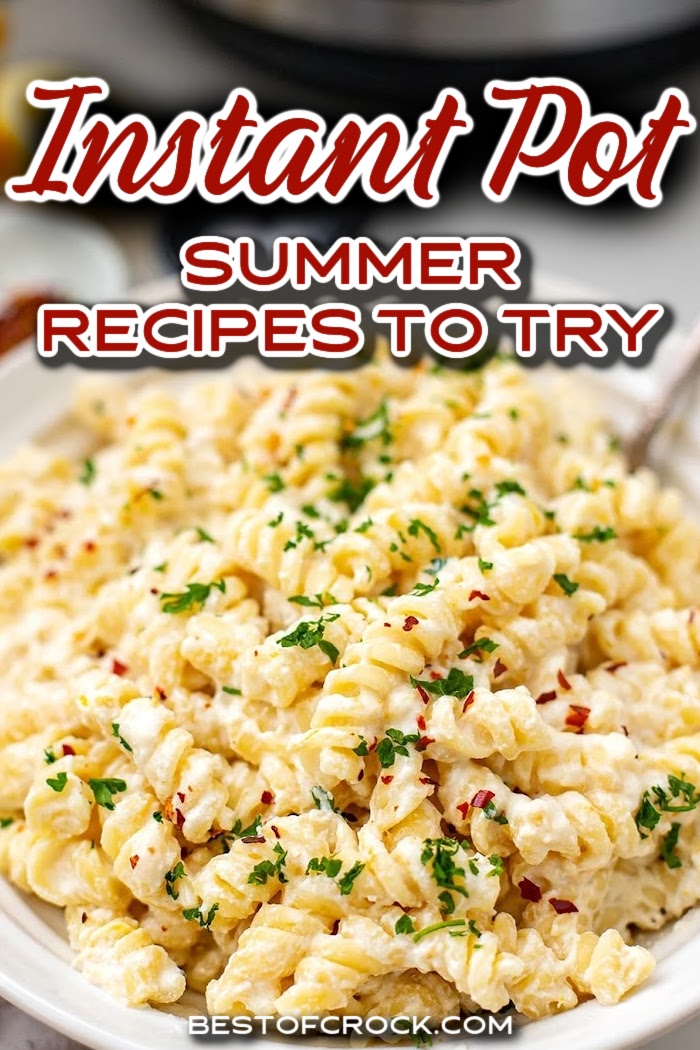 Enjoy summer instead of spending it in the kitchen with some easy summer Instant Pot recipes to save time and use it how you want. Summer Dinner Recipes | Easy Summer Recipes | Pressure Cooker Recipes for Summer | Quick Summer Recipes | Quick Dinner Recipes | Instant Pot Recipes for a Crowd | Instant Pot Lunch Recipes | Summer Lunch Recipes | Quick Lunch Recipes via @bestofcrock