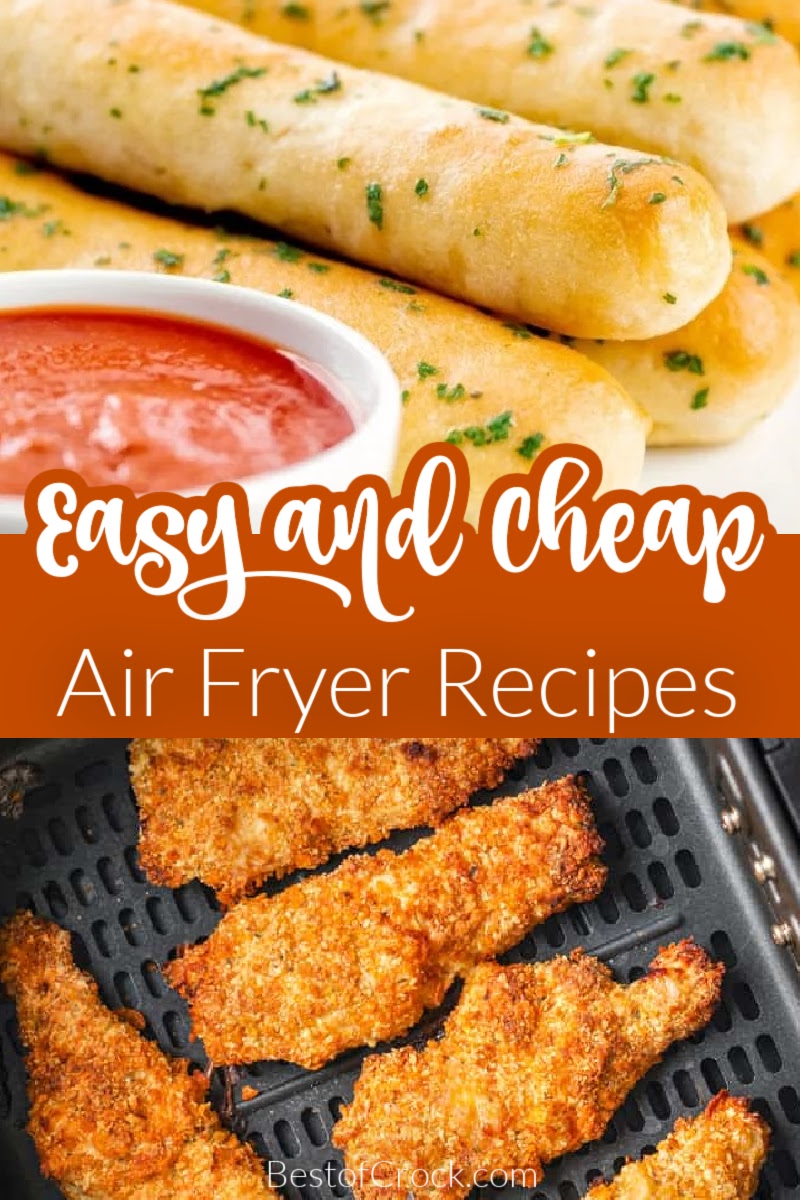 Easy and cheap air fryer recipes make easy dinner recipes more affordable and clean-up a breeze even on busy weeknights. Easy Dinner Recipes | Quick Dinner Recipes | Air Fryer Ideas | Air Fryer Side Dishes | Air Fry Dinner Recipes | Air Fryer Snack Recipes | Easy Snack Recipes | Easy Family Dinner Ideas | Quick Dinner Ideas | Cheap Dinner Recipes | Snack Recipes for Kids via @bestofcrock