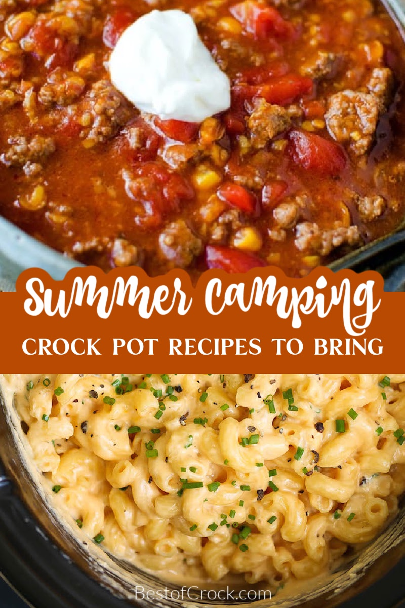 The best crockpot recipes for camping can help you fuel up on delicious meals for your hiking, swimming, and other camping activities. Slow Cooker Camping Recipes | Recipes for Camping Trips | Tips for RV Camping | Tips for Camping | Cooking in an RV | Slow Cooker RV Recipes | Crockpot Recipes with Beef | Crockpot Recipes with Chicken | Crockpot Recipes with Pork via @bestofcrock