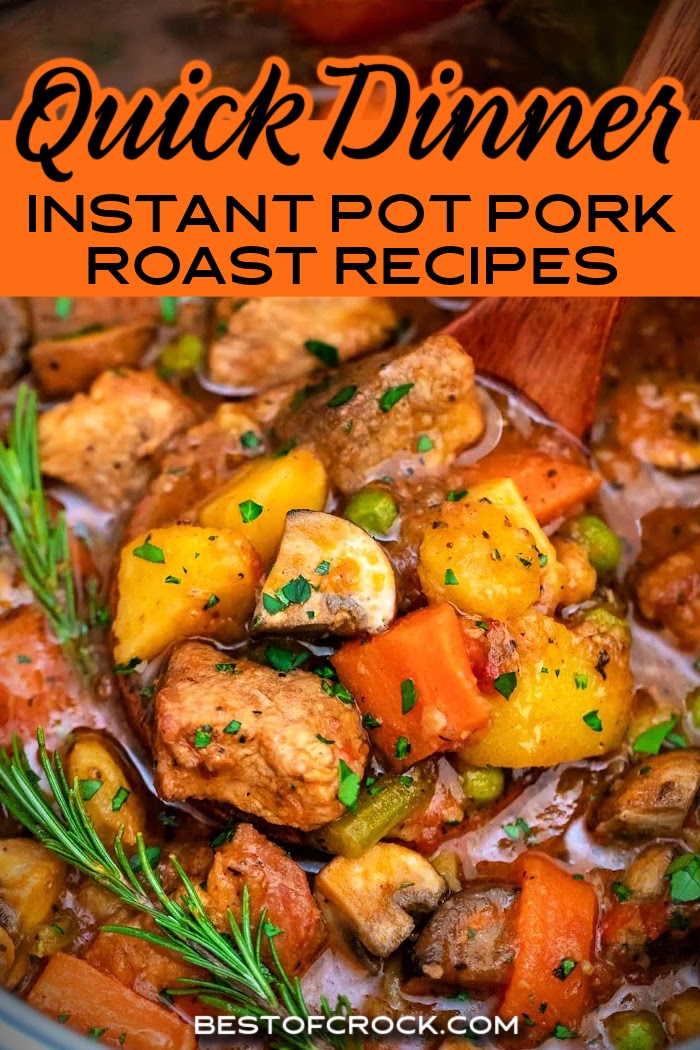 Instant Pot pork roast recipes can pack the flavor in easy dinner recipes that take very little time to put together. Pressure Cooker Pork Dinners | Pork Roast Dinner Recipes | Instant Pot Recipes with Pork | Instant Pot Recipes with Pork Loin | Pork Loin Recipes | Instant Pot Pork Dinner Recipes via @bestofcrock