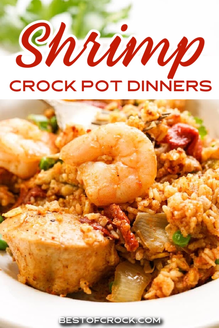 Your meal planning is done with these easy crockpot dinner recipes with shrimp! Make a delicious seafood dinner any night of the week! Crockpot Seafood Recipes | Slow Cooker Dinner Recipes | Slow Cooker Shrimp Recipes | Shrimp Recipes for Two | Ways to Cook Shrimp | Frozen Shrimp Ideas | Crockpot Date Night Reicpes | Slow Cooker Dinner Party Recipes | Crockpot Recipes for Two | Easy Dinner Recipes | Easy Shrimp Dinners via @bestofcrock