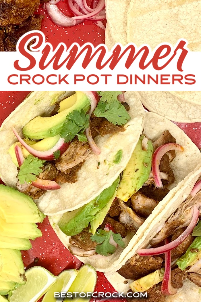 Easy crockpot summer dinner recipes make for the perfect summer meal that is good enough for both a weeknight dinner and the summer cookout. Crockpot Dinner Ideas | Summer Dinner Ideas | Summer Crockpot Recipes | Summer Slow Cooker Recipes | Easy Dinner Recipes | Dinner Recipes for Families | Family Dinner Recipes | Summer Party Recipes | Summer Dinner Party Ideas | Summer Recipes for Chicken | Summer Beef Recipes via @bestofcrock