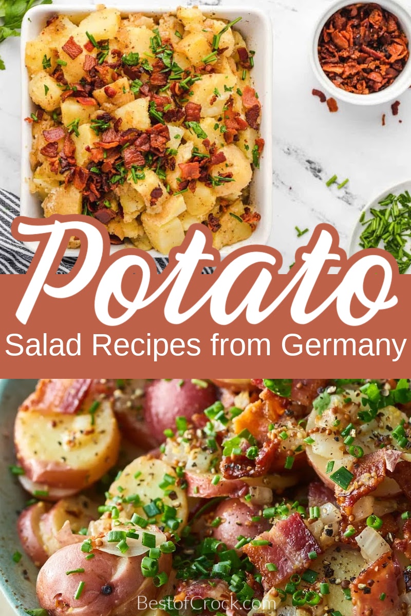 Crockpot German potato salad recipes might just end up being the best crockpot side dish with potatoes you have ever made! Hot Potato Salad | Crockpot Potato Salad | Hot German Potato Salad Celery | Crockpot Side Dish Recipes with Potatoes | Crockpot Recipes with Potatoes | Summer BBQ Side Dishes | BBQ Side Dish Recipes via @bestofcrock