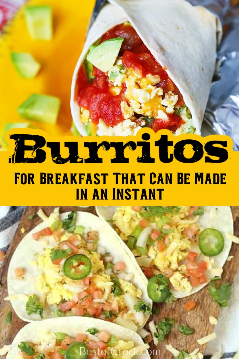 The best Instant Pot breakfast burrito recipes are easy breakfast recipe ideas that are filled with flavors everyone will enjoy. Mexican Breakfast Recipes | Burrito Recipes | Instant Pot Breakfast Recipes | Pressure Cooker Breakfast Recipes | Breakfast Filling Recipes for Burritos | Instant Pot Recipes with Eggs | Instant Pot Recipes with Sausage | On the Go Breakfast Recipes via @bestofcrock