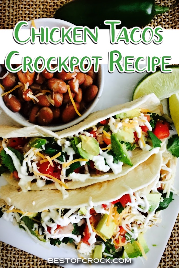 This chicken tacos crockpot recipe is an easy dinner for meal prep when we have a busy day ahead of us. Shredded Chicken Tacos | Crockpot Shredded Chicken | Slow Cooker Tacos with Chicken | Slow Cooker Mexican Recipes | Homemade Chicken Tacos | Chicken Tacos Recipe | Easy Chicken Tacos | Slow Cooker Chicken Tacos | One-Pot Chicken Tacos | Shredded Chicken Tacos | Low Carb Chicken Tacos | Healthy Dinner Options | Weeknight Dinner Recipes | One-Pot Dinners | Family Dinner Ideas via @bestofcrock