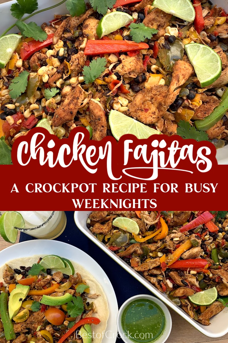 Crockpot chicken fajitas with frozen corn make for an easy delicious crockpot dinner that is a family-approved recipe. Easy Crockpot Recipes | Crockpot Recipes with Chicken | Crockpot Recipes with Frozen Vegetables | Crockpot Chicken Fajitas Frozen | Slow Cooker Dinner Recipes via @bestofcrock
