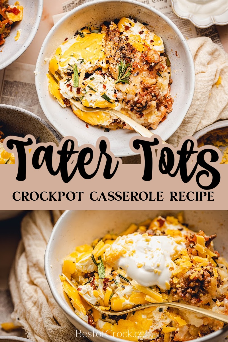 A crockpot John Wayne casserole can take the original John Wayne casserole recipe and make it a fun recipe with simple ingredients. John Wayne Potatoes | Cowboy Casserole | Slow Cooker Casserole Recipe | Crockpot Casserole Ingredients | Tater Tot Casserole | Crockpot Dinner Ideas | Simple Dinner Recipes via @bestofcrock