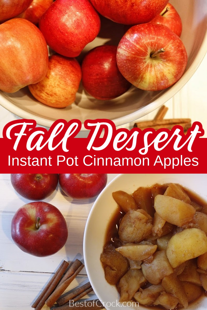 This faster than stovetop Instant Pot cinnamon apples recipe is a quick and easy way to enjoy a delicious fruity dessert. Instant Pot Cinnamon Apples | Quick and Easy Apple Recipes | Cooking with an Instant Pot | Delicious Fall Desserts | Fall Recipes | Cinnamon Apple Spice | Instant Pot Breakfast Recipes | Cooking with Seasonal Ingredients | Fall Food Favorites | Apple Cinnamon Snacks via @bestofcrock