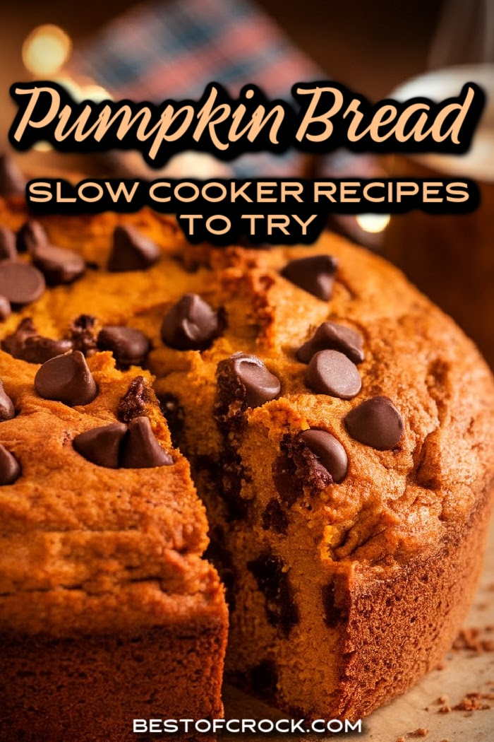 These slow cooker pumpkin bread recipes make for the perfect pairing of pumpkin spice lattes and delicious homemade bread. Easy Pumpkin Bread Recipe | Homemade Pumpkin Bread | Fall Dessert Recipes | Pumpkin Spice Bread | Healthy Pumpkin Bread | Gluten-Free Pumpkin Bread | Best Pumpkin Bread Recipe | Moist Pumpkin Bread | Pumpkin Bread with Chocolate Chips via @bestofcrock
