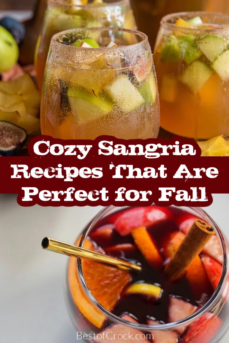 These sangria recipes for fall are not just cozy, but filled with fall flavors that you can hoard to yourself or share with others. Autumn Sangria | Apple Cider Sangria | Cranberry Sangria | Fall Cocktails | Thanksgiving Sangria | Harvest Sangria | Pumpkin Sangria | Fall Drinks | Seasonal Sangria | Apple Sangria Recipe | Autumn Cocktail Recipes | Fall Party Drinks | Spiced Sangria | Holiday Sangria Ideas via @bestofcrock